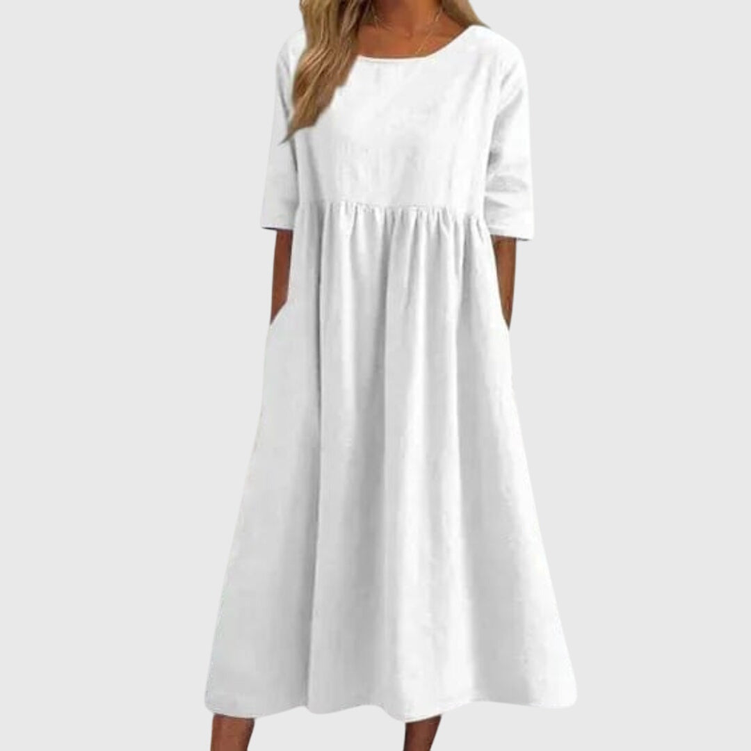 Talia | Elegant Short-Sleeved Dress