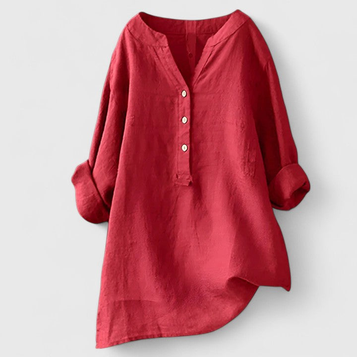 Talia | Elegant Button-Front Shirt