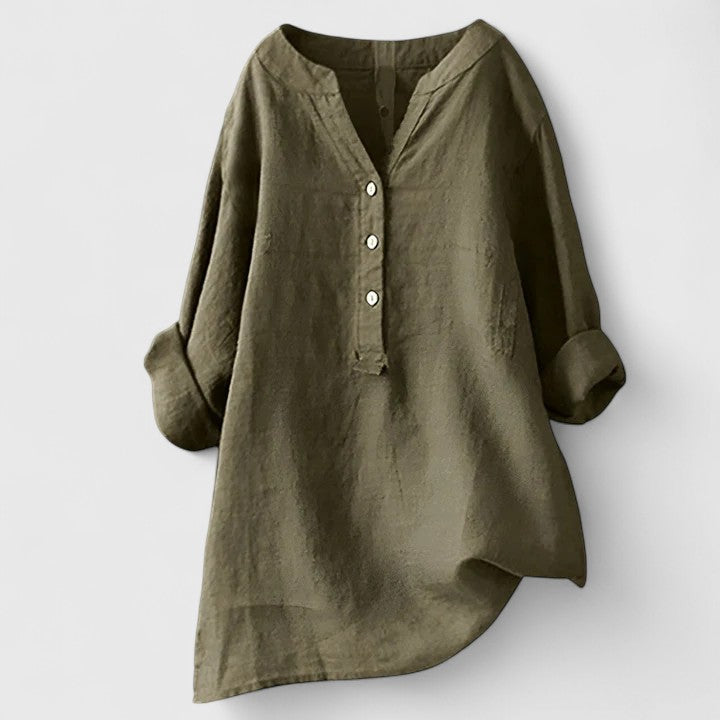 Talia | Elegant Button-Front Shirt