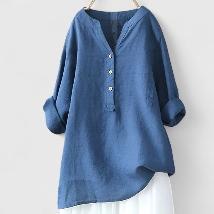 Talia | Elegant Button-Front Shirt