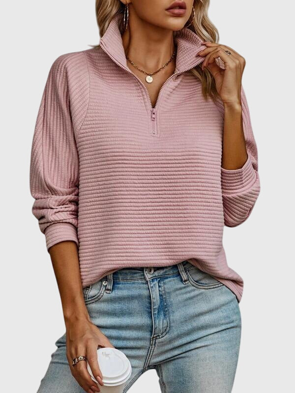 Talia | Elegant Half-Zip Sweater