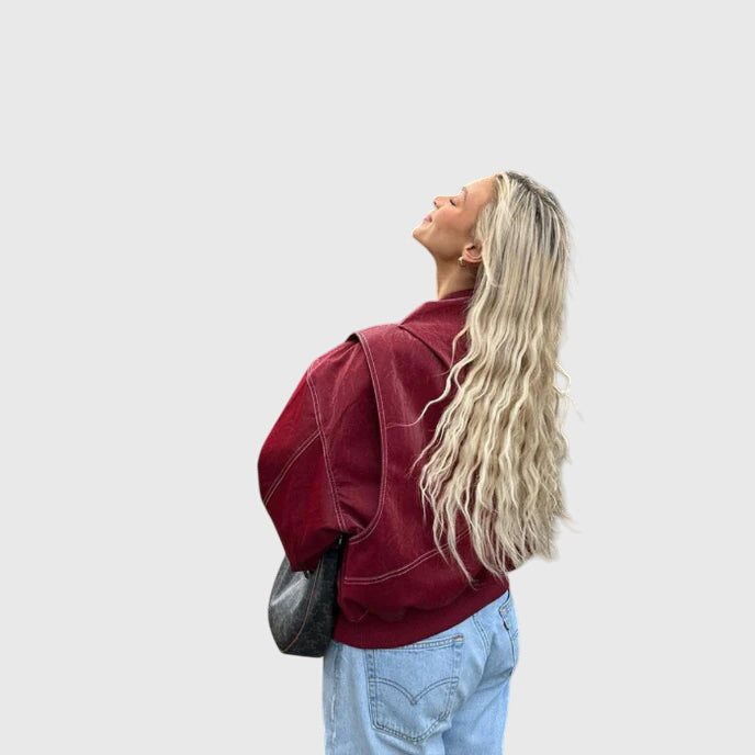 Talia | Oversized Leather Jacket