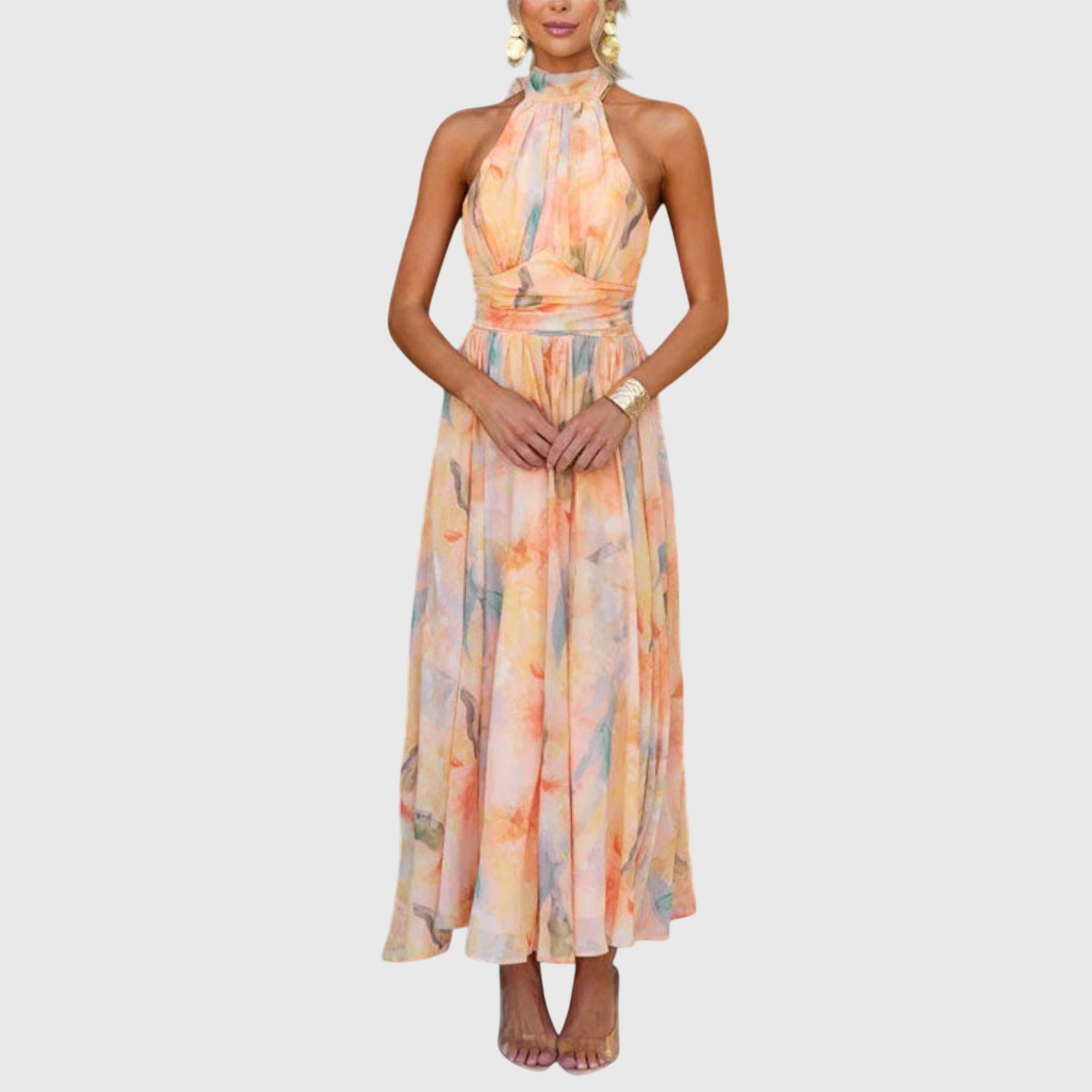 Talia | Halter Maxi Dress