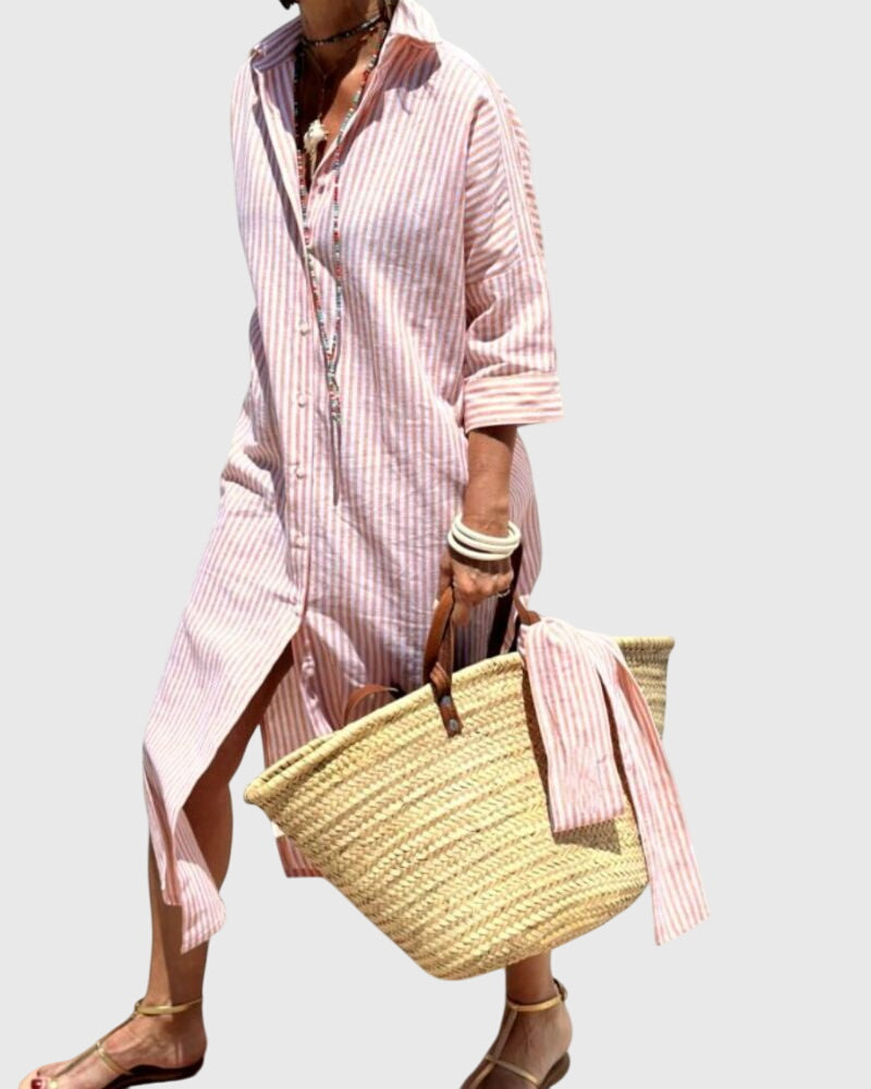 Talia | Classic Striped Dress