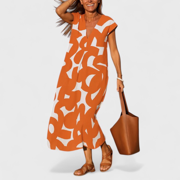 Talia | Flowing V-Neck Dress