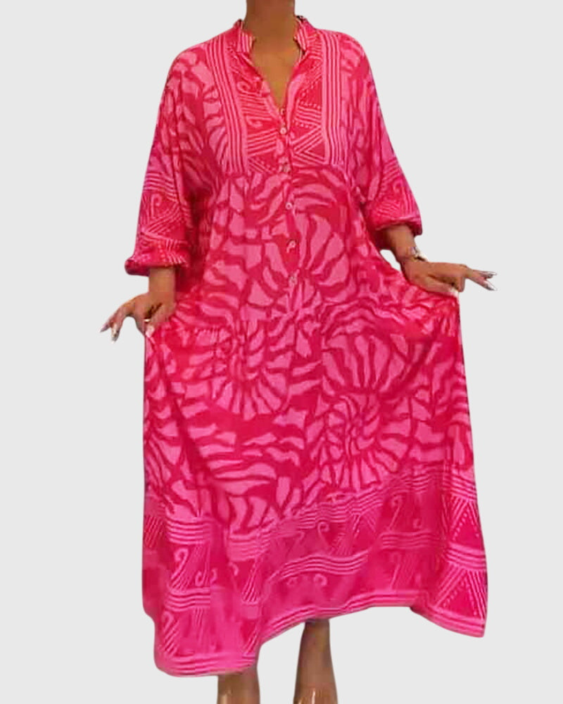 Talia | Maxi Dress With Elegant Print