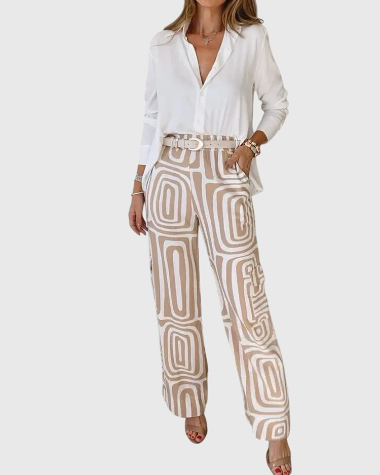 Talia | Stylish Pants + Free Blouse & Belt