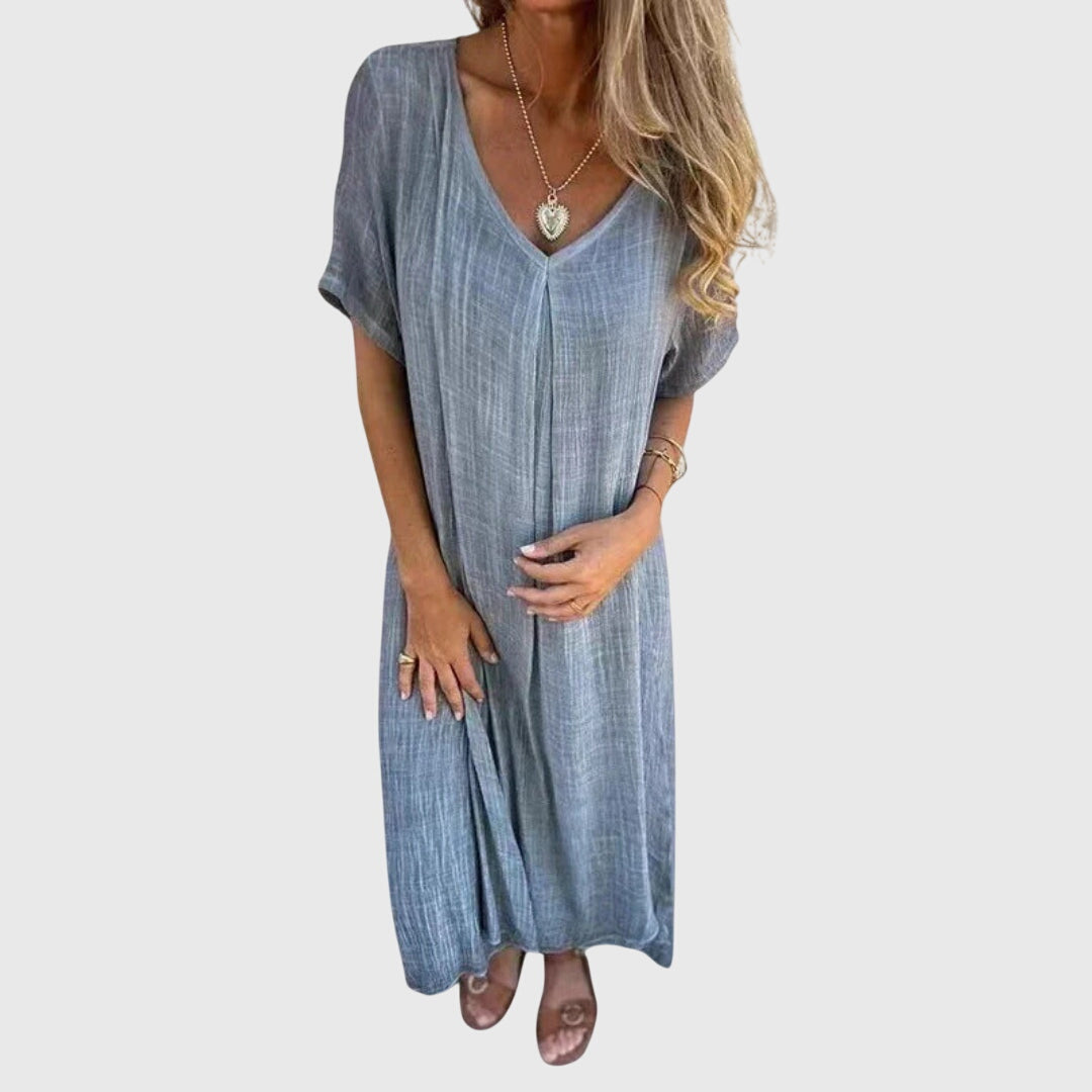 Talia | Elegant Lightweight V-Neck Dress