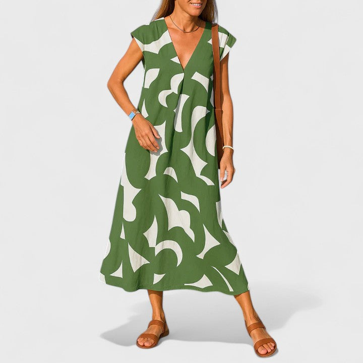 Talia | Flowing V-Neck Dress