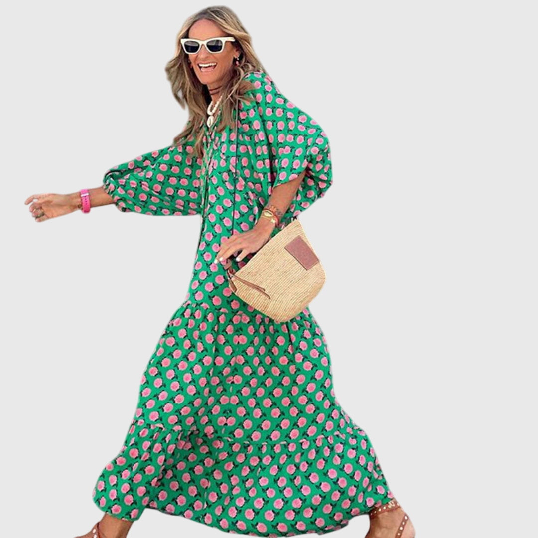 Talia | Boho Maxi Dress