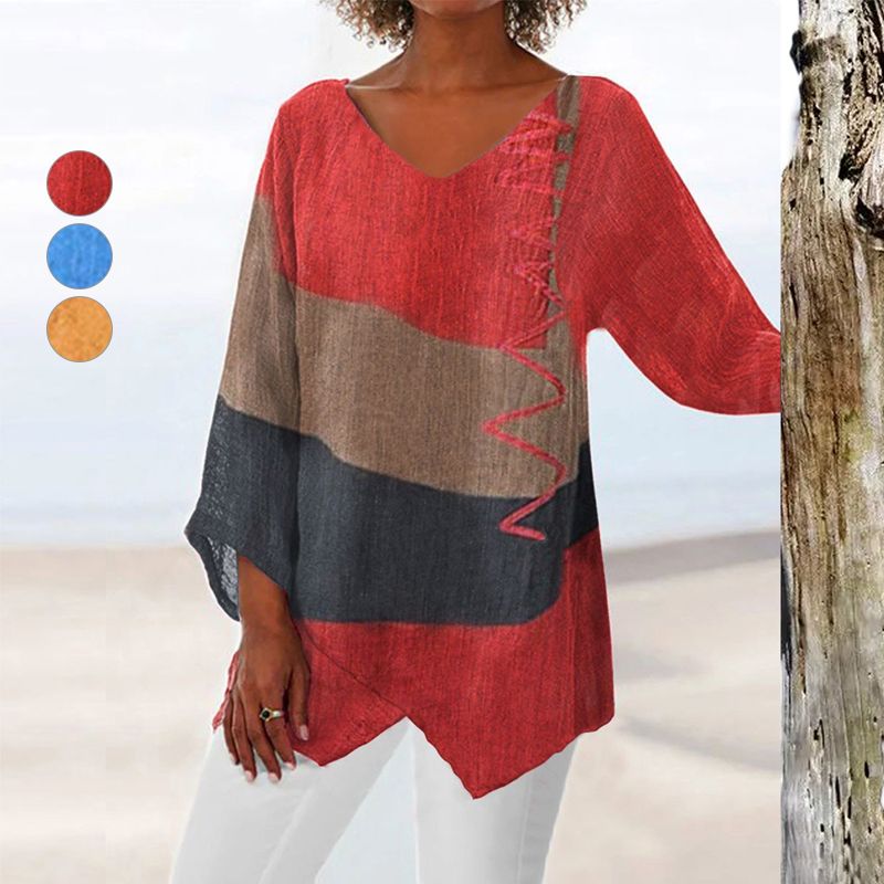 Talia | Lightweight Summer Top With Artistic Print