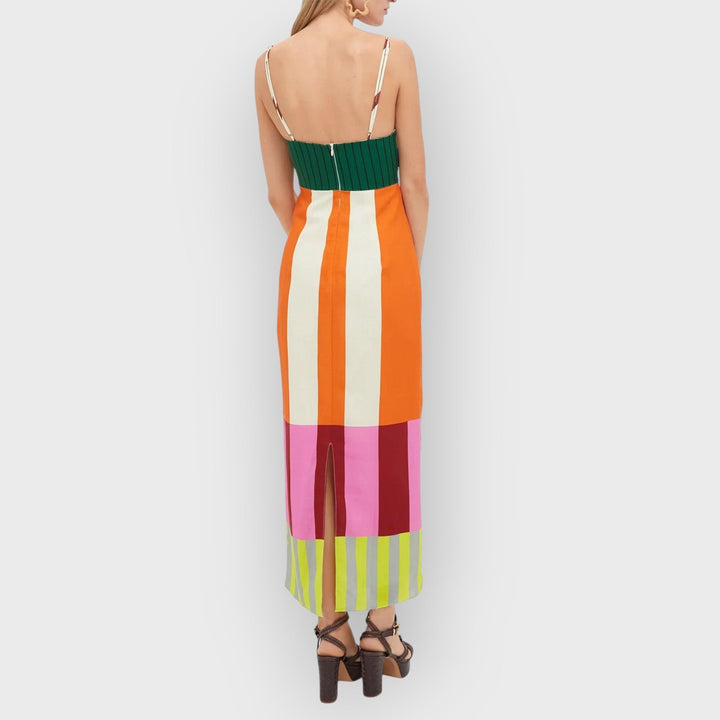 Talia | Kaelin Bengal Multi Paloma Maxi Dress
