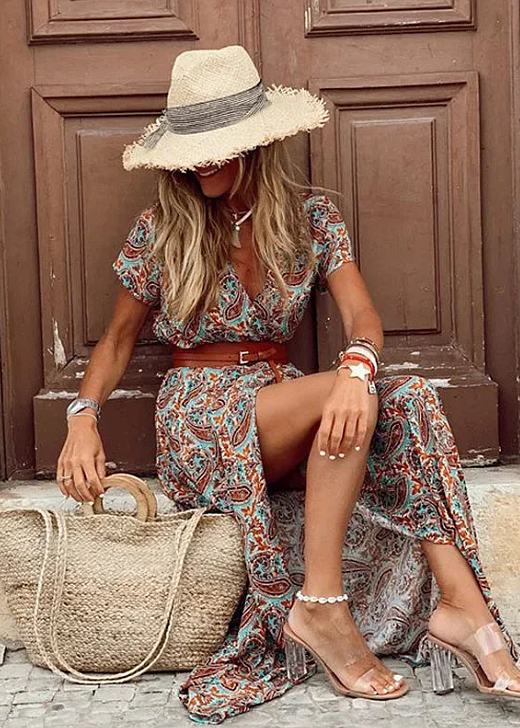 Talia | Elegant Bohemian Maxi Dress