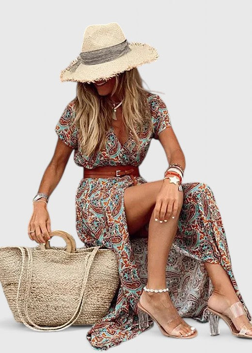 Talia | Stylish Boho Maxi Dress