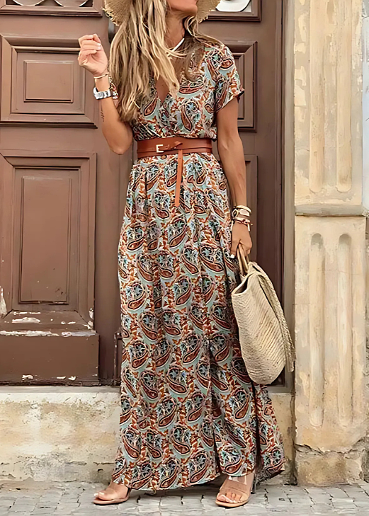 Talia | Elegant Bohemian Maxi Dress
