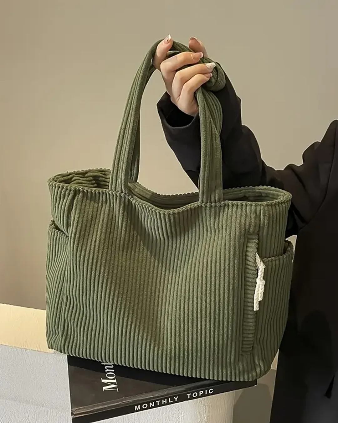 Talia | Spacious Tote Bag With Chic Texture