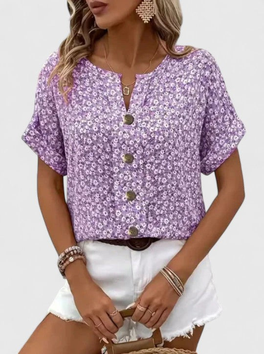 Talia | Elegant Floral Summer Top