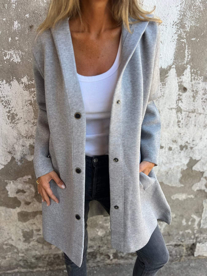 Talia | Casual Hoodie Jacket with Buttons