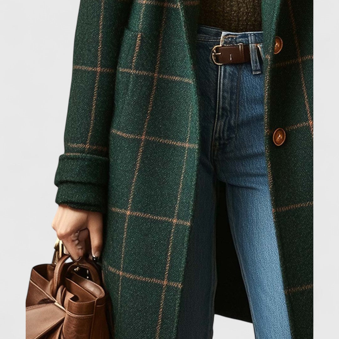 Talia | Modern Check Coat