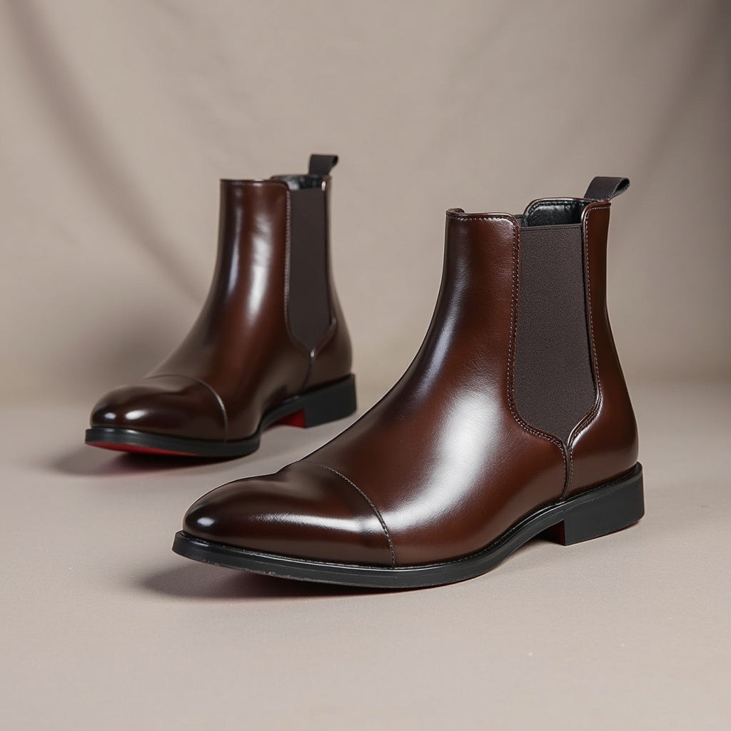 Talia | Giovanni Rossi Leather Chelsea Boots