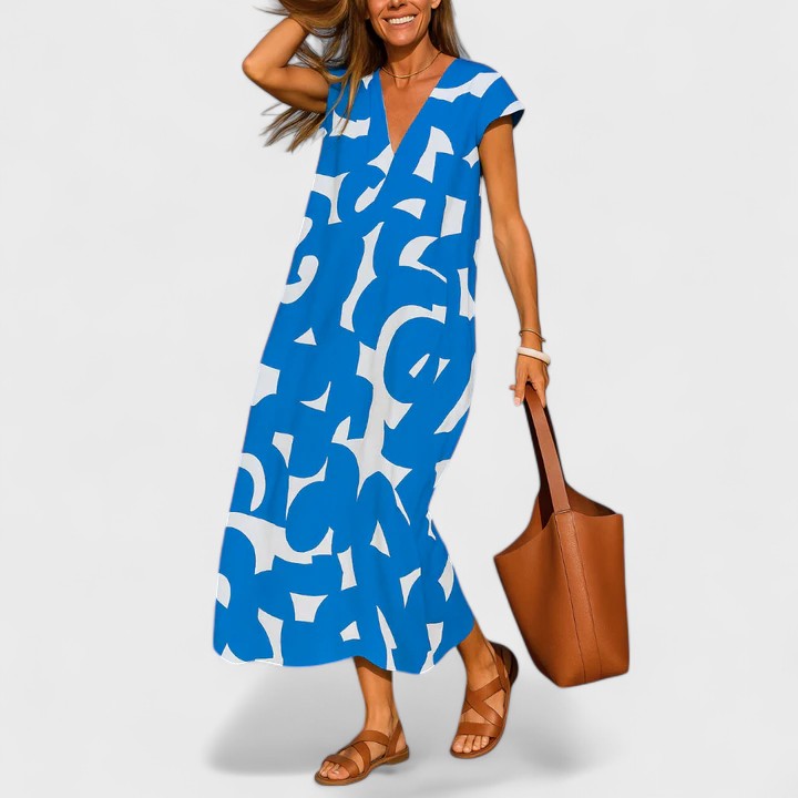 Talia | Flowing V-Neck Dress