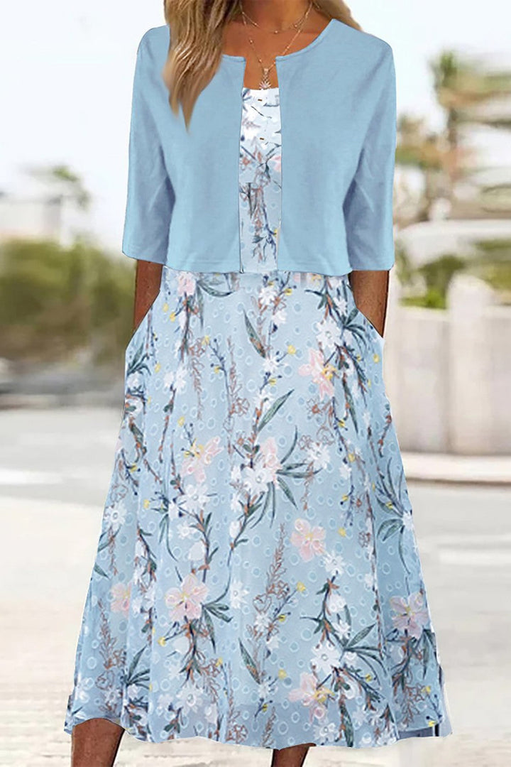 Talia | Elegant Floral Midi Co-Ord Set