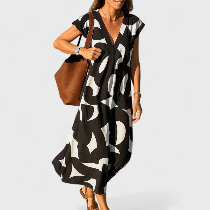 Talia | Flowing V-Neck Dress