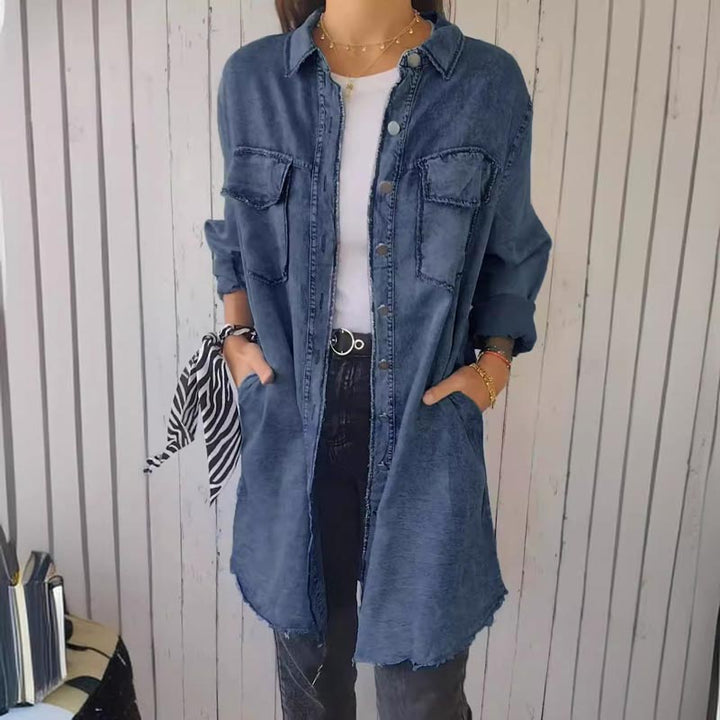 Talia | Shirt Denim with Lapel Jacket