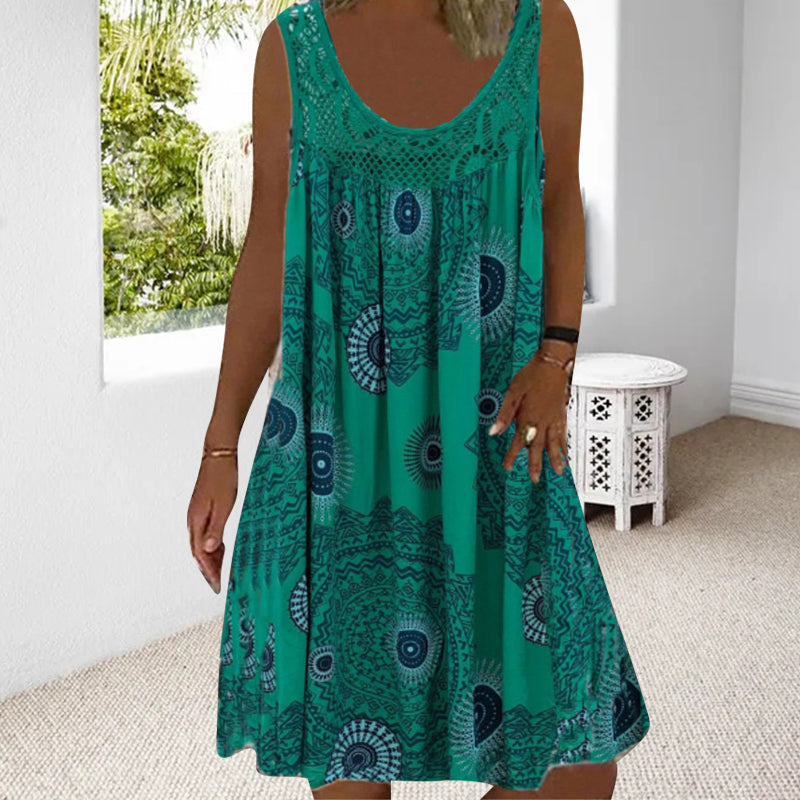 Talia | Summer O-Neck Dress with Breezy Charm