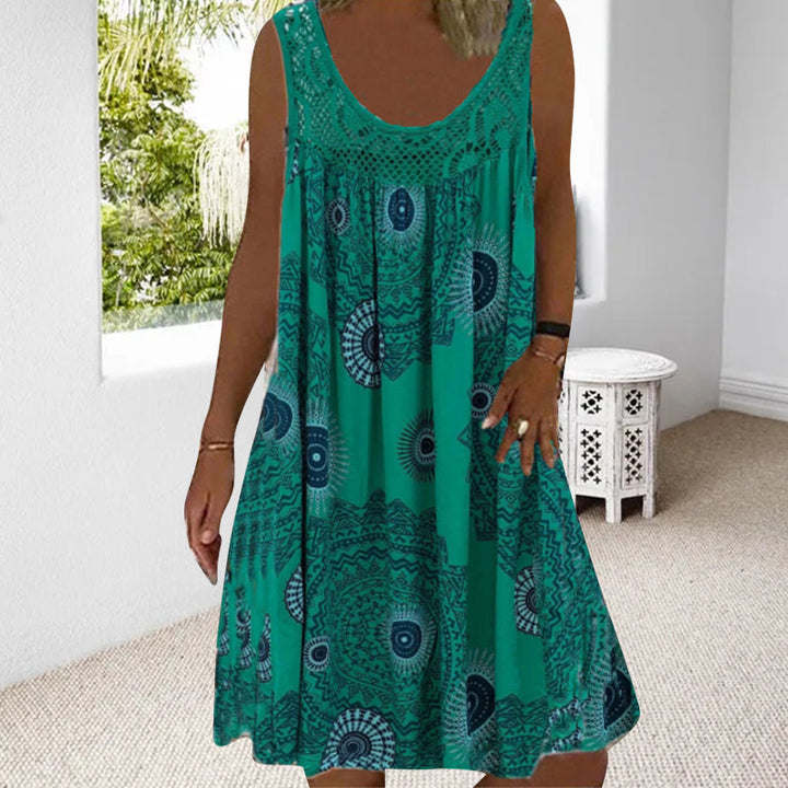 Talia | Summer O-Neck Dress with Breezy Charm