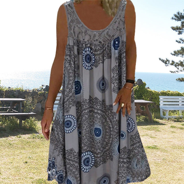 Talia | Summer O-Neck Dress with Breezy Charm