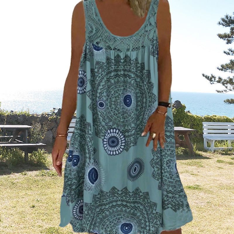 Talia | Summer O-Neck Dress with Breezy Charm