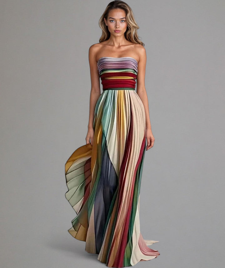 Talia | Sleeveless Colored Dress