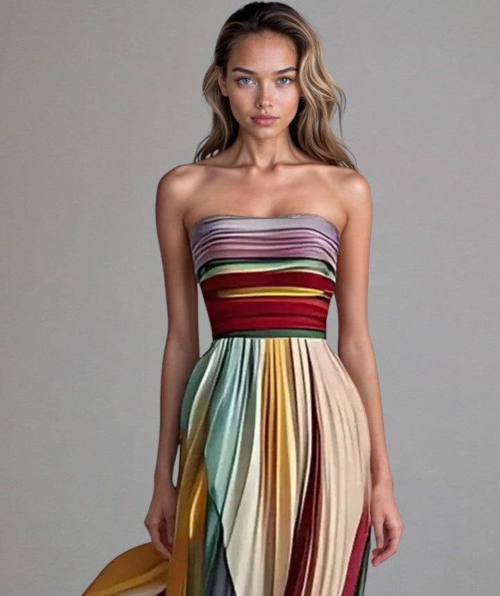 Talia | Sleeveless Colored Dress