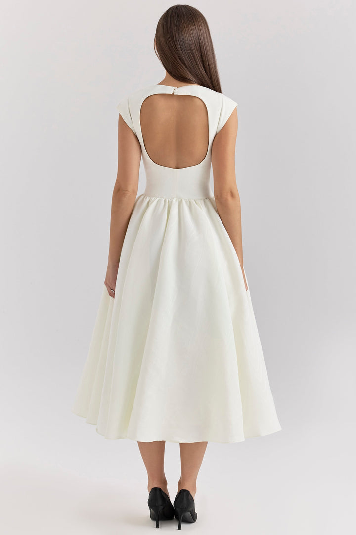 Talia | LUMI BACKLESS DROPPED SHOULDER DRESS
