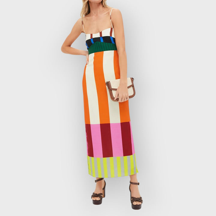 Talia | Kaelin Bengal Multi Paloma Maxi Dress