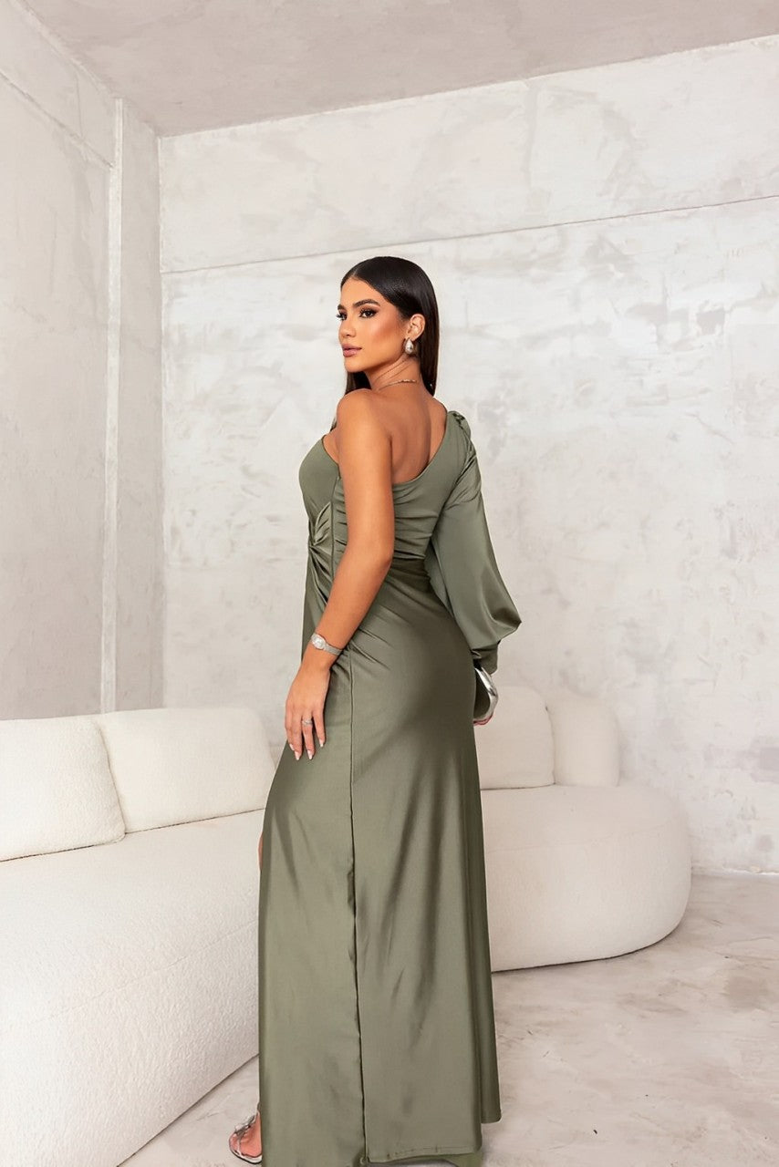 Talia | Sleeveless High Split Long Dress
