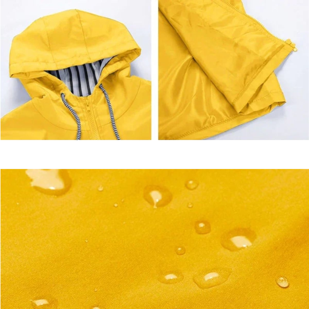 Talia | Waterproof & Windproof Lightweight Long Jacket